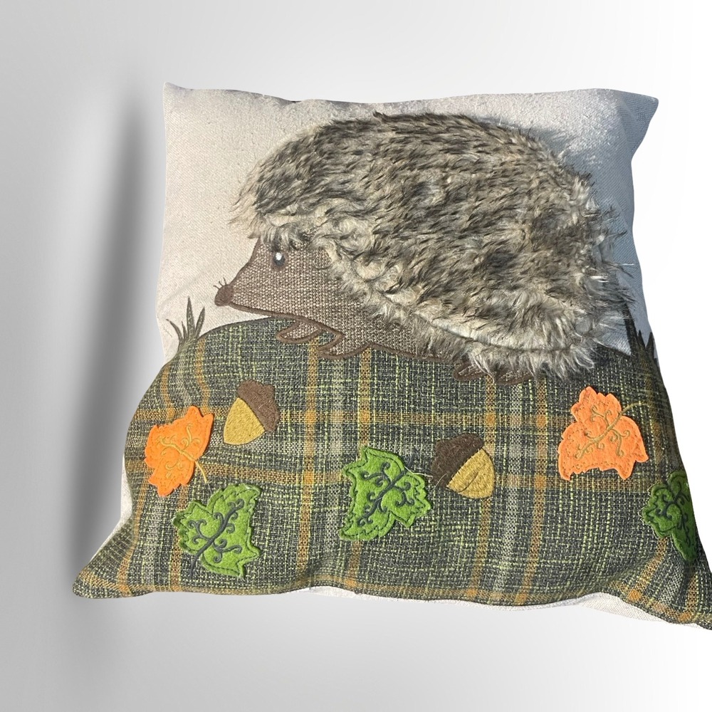 Adorable Hedgehog Pillow Fall Autumn down Decorative Throw Pillow